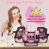 Hollyhi 59Pcs Kids Makeup Kit for Girl, Washable Play Makeup