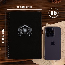 MGGAO 2 Pack Spiral Notebook, A4 Aesthetic Notebooks for Women, College Ruled Notebook, 160 Pages, Office School Supplies Gifts