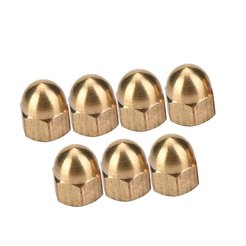 Brass Acorn Nut Kit Dome Head Cap Hex Nuts Set