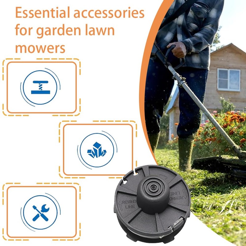 Pack of 6 Thread Spools Grass Trimmer Accessories Spool, 2