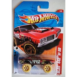 HOT WHEELS 2011 THRILL RACERS DESERT RED OLDS 442 W-30 5/6