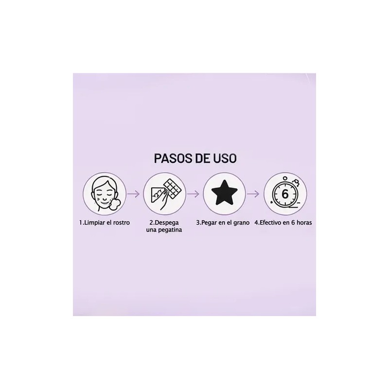 Parches De Hidrocoloide Para Acné, 200 Unidades, Absorción