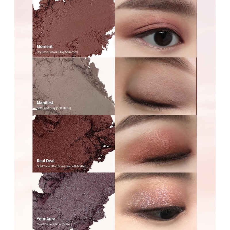 [Heart Percent] Dot On Mood Eye Palette 01. Rose Facet