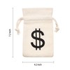 Boao 24 Piece Canvas Money Bag Pouch with Drawstring Closure