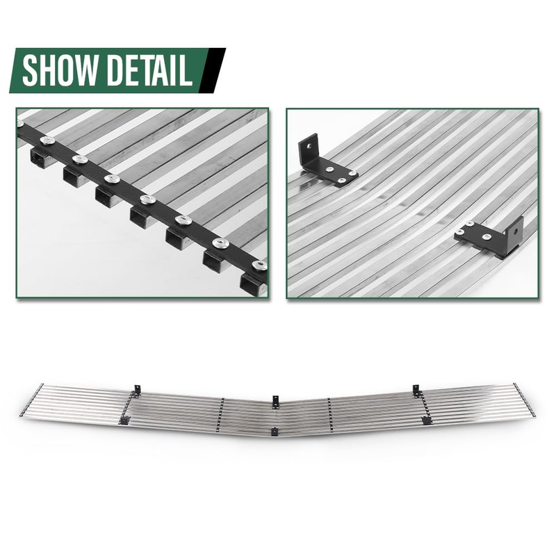 LQI Upper Chrome Billet Grille Insert Compatible with Chevy Blazer