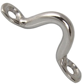 Pack of 25 Eye Brackets D = 5 x 50 mm Stainless Steel A2 AISI 304