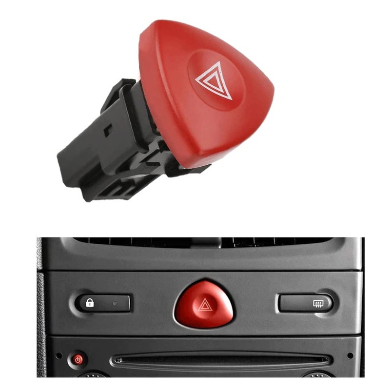 VHEUHZ Hazard Switch Warning Indicator 8200442724 Hazard Light Switch Compatible