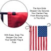 Garden Flag Holder Stand Banner Pole with Non-Slide Flag Clip