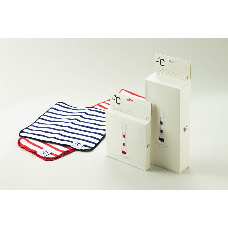 Hyaku Percent (100%) Sports Towel, Blue, Gauze Type, MINUS DEGREE