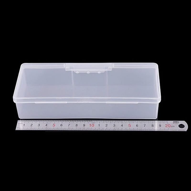 S-TROUBLE New Transparent Empty Nail Storage Box Manicure Tools Organizer