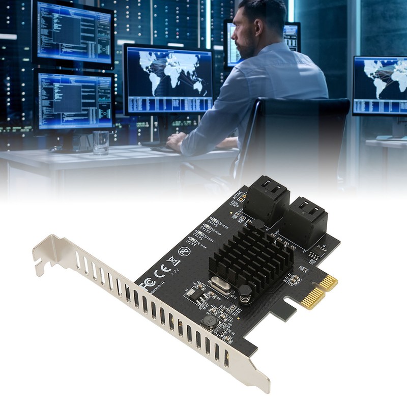 PCI E to SATA3.0 Ports Expansion Card 6Gbps 4 SATA3.0