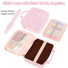 PUGPIU Bible Cover Case for Women, Large Bible Bag with