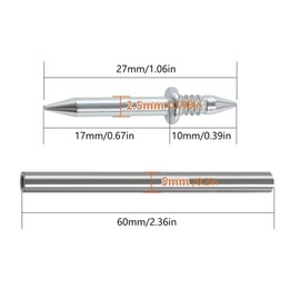 Double-Headed Nails, Pack of 100 Seamless Nail with Double-Headed Skirting Thread Nail for Skirting Boards without Traces, Skirting Board Screws with 1 Nail Specific Sleeve Tool