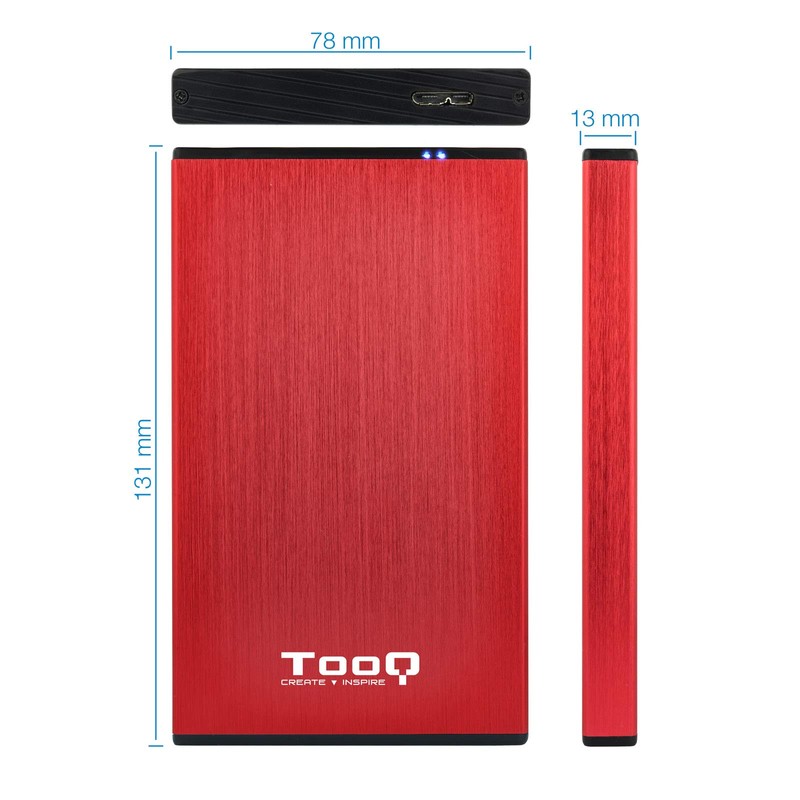 2.5" SATA External Hard Drive Enclosure for 9.5mm SATA Hard