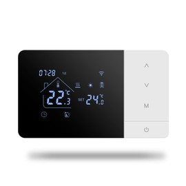 Beok Thermostat for Gas Boiler, Wireless Heating Thermostat, Remote Control via WiFi with Support for Voice Control (Alexa), Can Be Individually Programmed for Every Day, Surface-Mounted