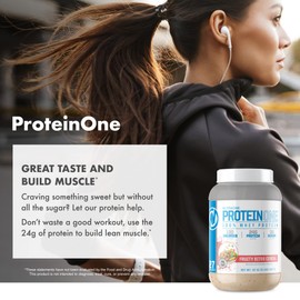 NutraOne NutraOne ProteinOne Whey Protein Promote Recovery and Build Muscle with a Protein Shake Powder for Men & Women (Caramel Cookie Crunch, 5 LB)