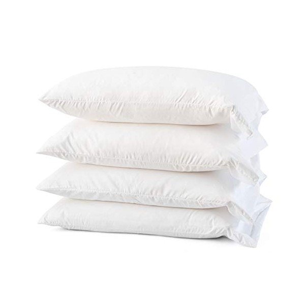 MICROPUFF White Standard Pillow Cases, Soft Brushed Microfiber & Wrinkle