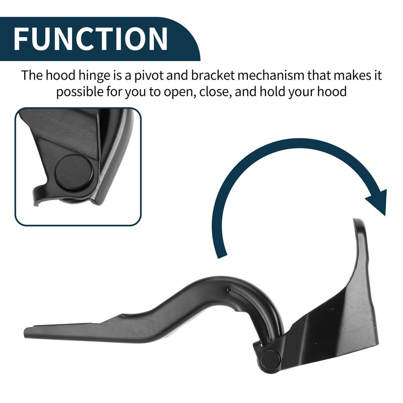 TUCKBOLD 1 Pair Front Driver and Passenger Side Hood Hinge
