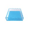 GRAHAM DESIGN Acrylic Scalloped Tray, Includes Anti-Slip Pads | 8
