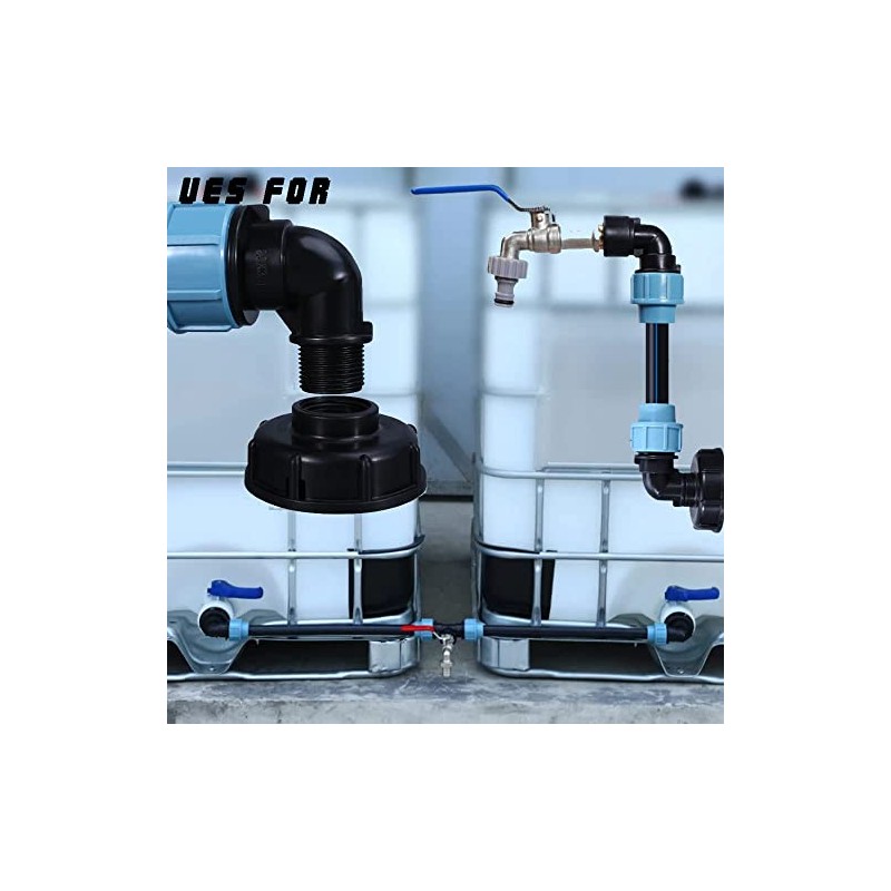 IBC Tank Thread Connector s60x6 Adapter to Mdpe Water Pipe
