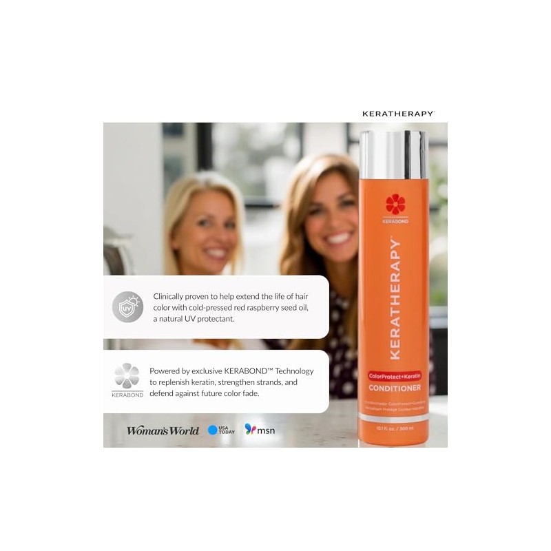 KERATHERAPY Keratin Infused Color Protect Conditioner, 10.1 Oz