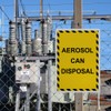 Aerosol Can Disposal Sign, 8.5 x 11 in" OSHA Compliant