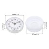 PATIKIL Waterproof Bathroom Clock, Mini Round Wall Clocks with Suction