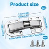 12-Piece No-Drill Slot Ball Bearing Door Hinges Set with 48