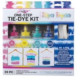 Tulip One-Step Tie-Dye Kit 4 Color Stripe Dye DIY Activity & Gift Idea, Multicolor
