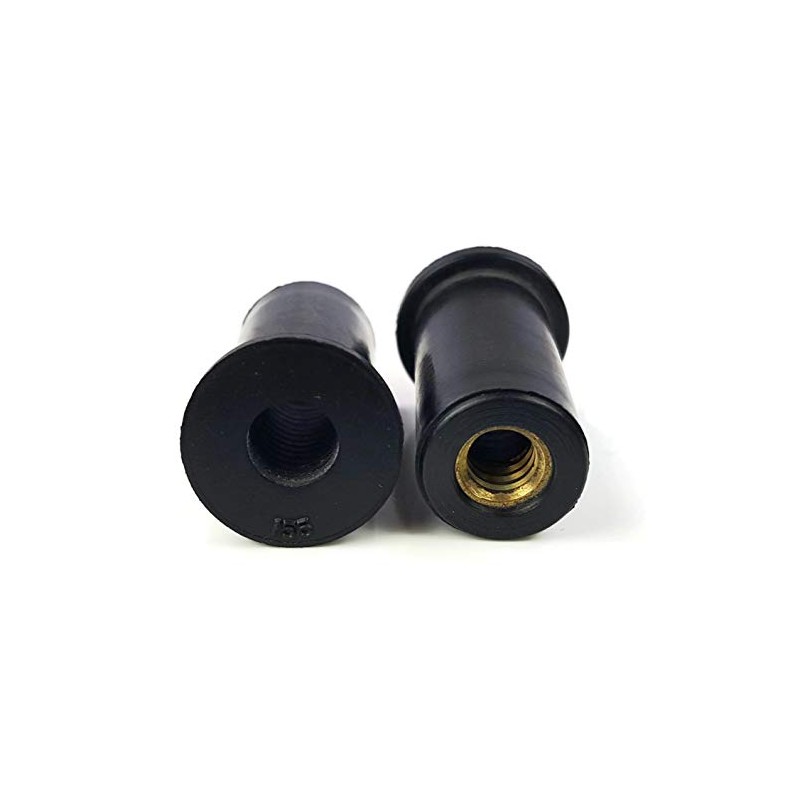 Rubber Well Nuts Brass Insert Expansion Nut SAE Inch Sizes