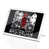 Classic Rectangle Magnet with Stand - Amsterdam Netherlands Holland Travel