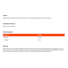 GymBeam GymBeam Apfelessig (Kapseln) - 500 mg pro Tagesdosis, Apfelessig zum Abnehmen, fermentiertes Produkt aus zerkleinerten ?pfeln, Abnehm-Kapseln, enthalten natrliche Mineralien und Vitamine, 90 caps