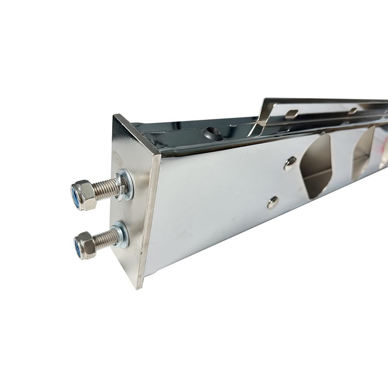 BST BSSP Pair 30'' Mud Flap Hangers Rear Oval Bar