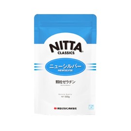 Nitta Gelatin, New Silver, 17.6 oz (500 g), 1 Piece, Gelatin Granules, Powder Gelatin, Powder, Coagulant