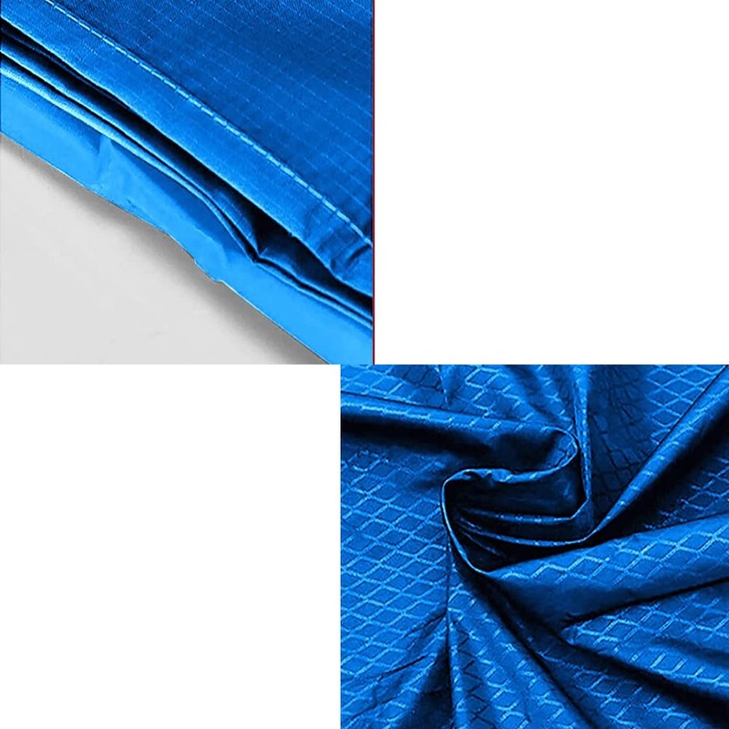 2PCS Mini Pocket Picnic Blanket Red + Blue Durable Lightweight