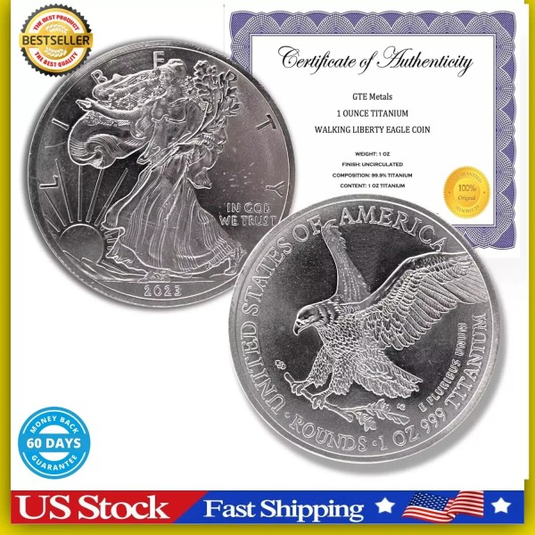 GTE 2023 1 Ounce OZ 999 Fine Solid USA American