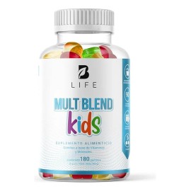 Multivitamínico Niños 180 Gomitas Veganas Sin Azúcar, B Life Sabor Naranja , Limón, Fresa