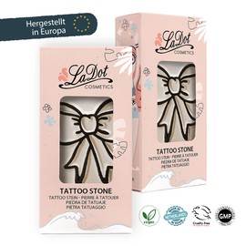 LaDot Tattoo for Children and Adults, Temporary Skin-friendly Fake Tattoos, Tattoo Stamps without Needles for Body and Arm, Waterproof, Ceramic Stamp Bow