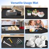 Mini Fridge Silicone Mat with Raised Edge, 23.6''x19.7'' Under Refrigerator