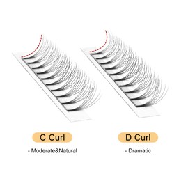 QUEWEL Premade Lash Fans, 6D Premade Fans Eyelash Extensions 0.10mm Thickness C Curl 12mm Volume Lash Extensions Short Stem Pre Made Fans Eyelash Extensions(6D 0.10C 12mm)