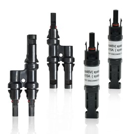 GWSOLAR MC4 Compatible Y Shape Parallel Connector + Connector with Backflow Prevention Diode [Set of 4] Solar Panel Parallel Connection: (1) System Voltage is less than 45V; (2) Isc is less than 15A, GW Solar (Backflow Prevention for Solar Panel+MC4 Comp