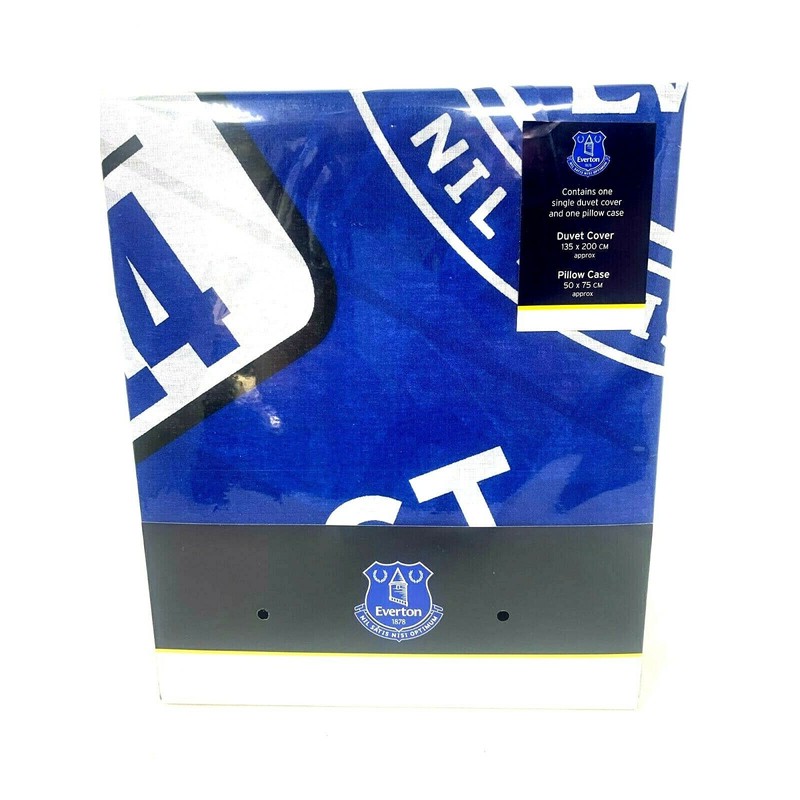 Premier Life EVERTON SINGLE DUVET COVER SET - PATCH,Blue,135cm x