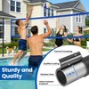 Qufiona Pool Volleyball Net for Inground Pools, Adjustable 16–22FT Pool