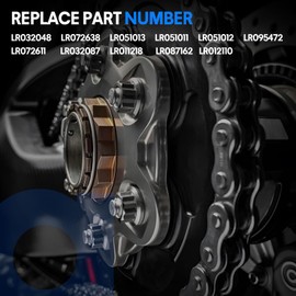 Timing Chain Kit Compatible with Land Rover LR4 Range Rover Sport, 2010-2015 5.0L V8, 2010-2013 3.0L V6, Replaces OEM LR032048 LR034171, Includes Guides Tensioners Balance Shaft Gear