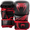Venum Unisex PU Sparring Gloves, Black/Red, S