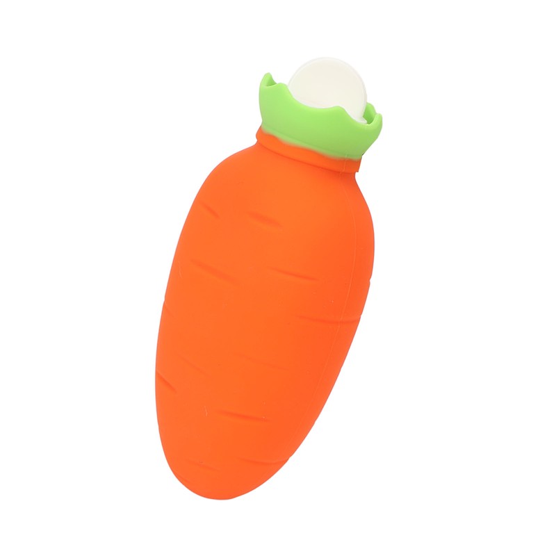 Carrot Hot Water Bottle Cute Silicone Microwaveable Anti Leakage Handheld