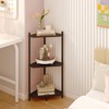 Wisuce Corner Shelf Stand - 3 Tier Bamboo Small Corner