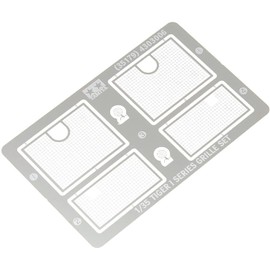 Tamiya 1/35 Military Miniature Series No. 179 German Army Heavy Tank Tiger I Series Etched Grille Set for Plastic Model Parts 35179 