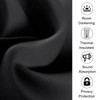 XWZO Blackout Curtains 2 Panels for Bedroom, Black Curtains 63