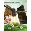 addlon 100FT LED Outdoor String Lights, Remote Dimmable Patio Lights